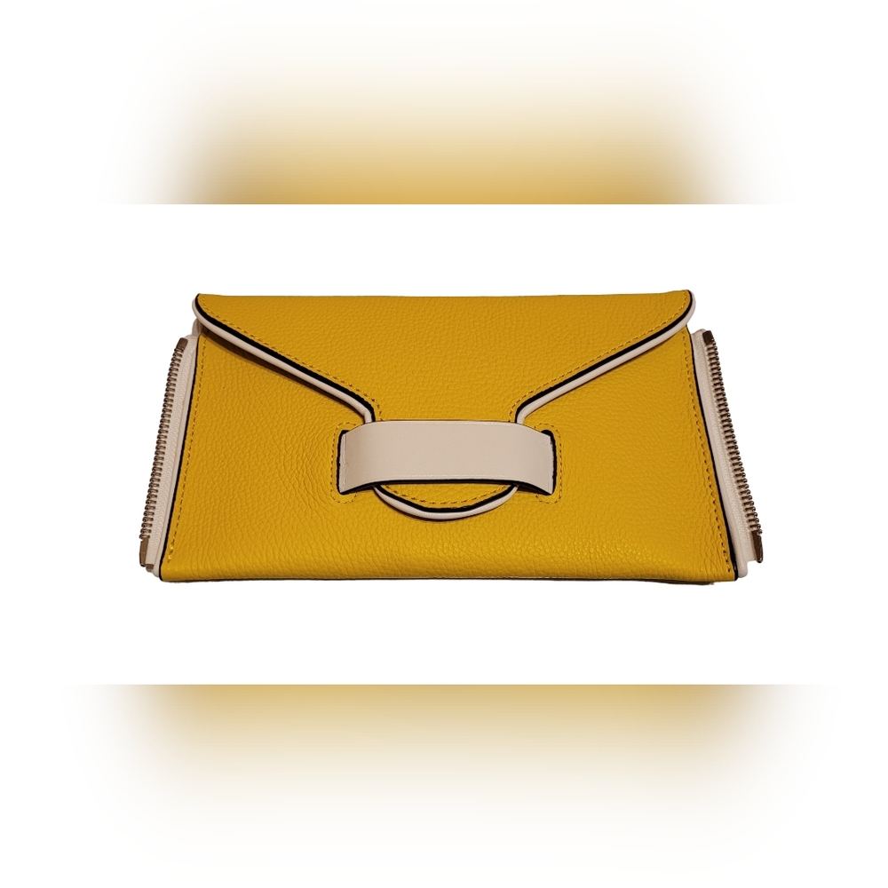 NWT Henri Bendel Yellow Rivington Pouch